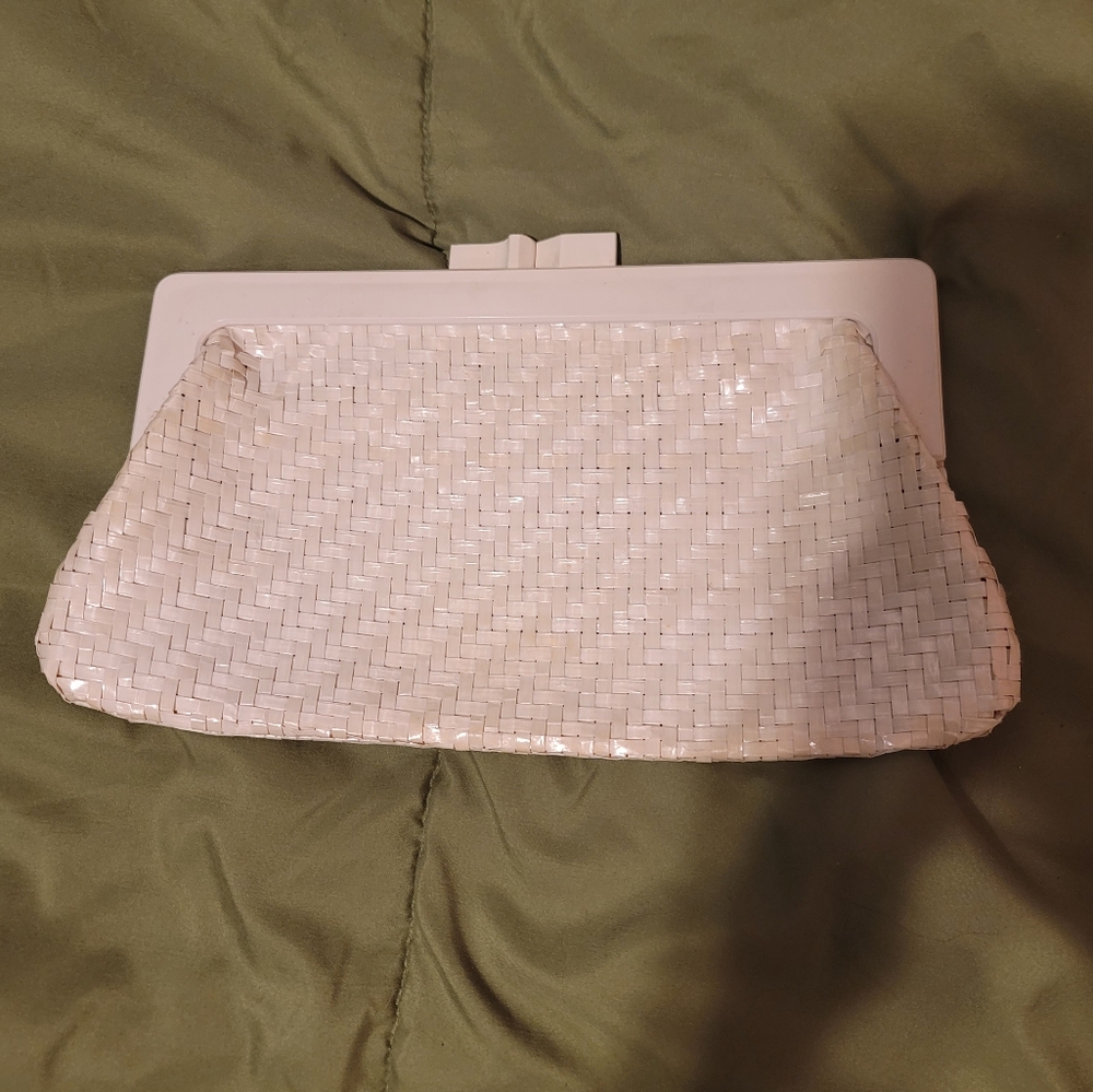 Italian Handmade Bamboo Woven Clutch